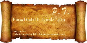 Pospischil Tanázia névjegykártya